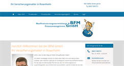 Desktop Screenshot of bfm-gmbh.com